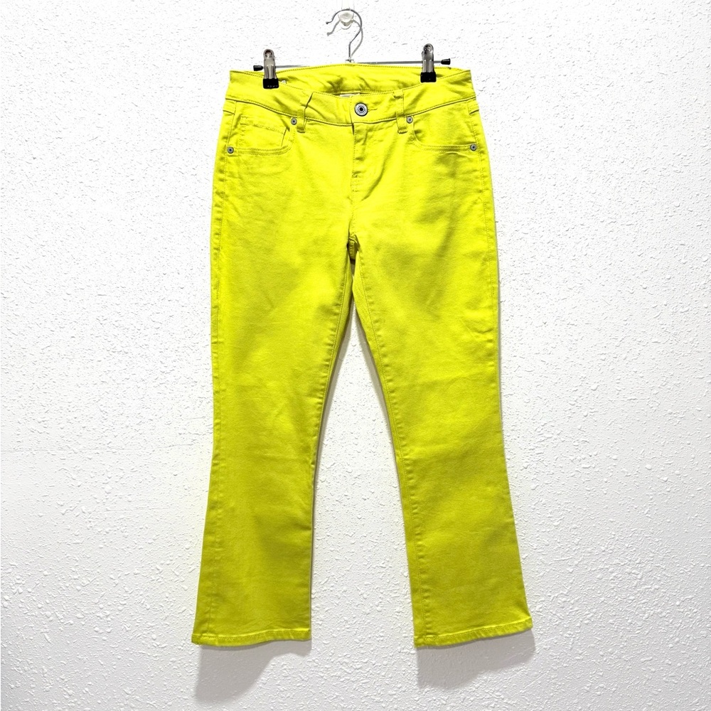 CAbi Bright cropped boot cut limon Flare Jeans 2